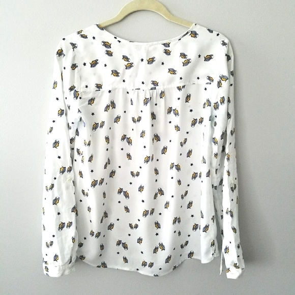 🎈SOLD🎈 RED CAMEL Owl Print Top 🦉 - Picture 4 of 6